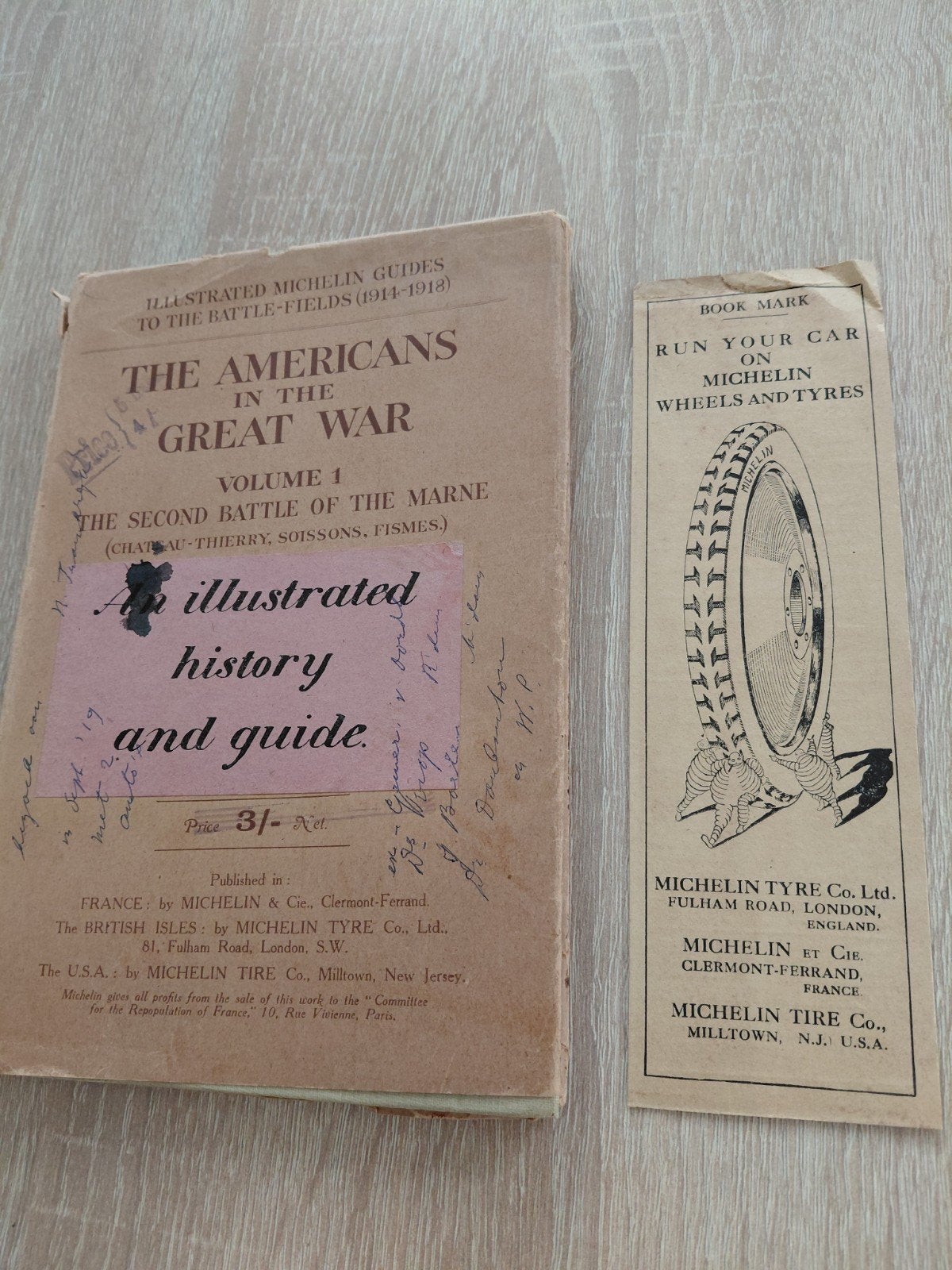 The Americans in the Great War Vol. 1 - Michelin Gids 1919, Boeken, Ophalen of Verzenden