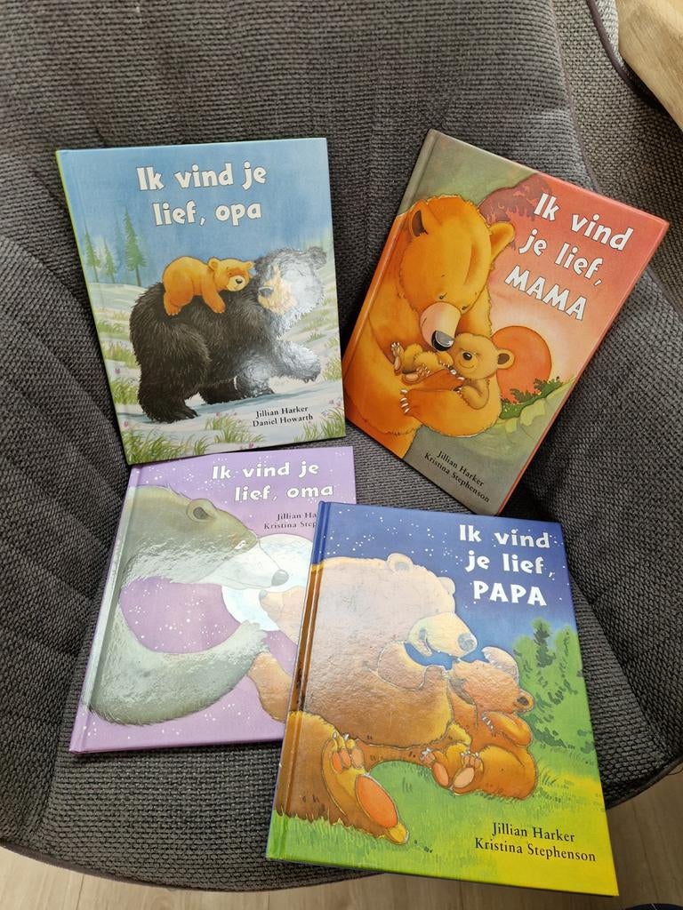 Ik vind je lief boeken - Mama, Papa, Oma, Opa (set van 4), Gelezen, Fictie algemeen, Jillian Harker, Kristina Stephenson, Daniel Howarth