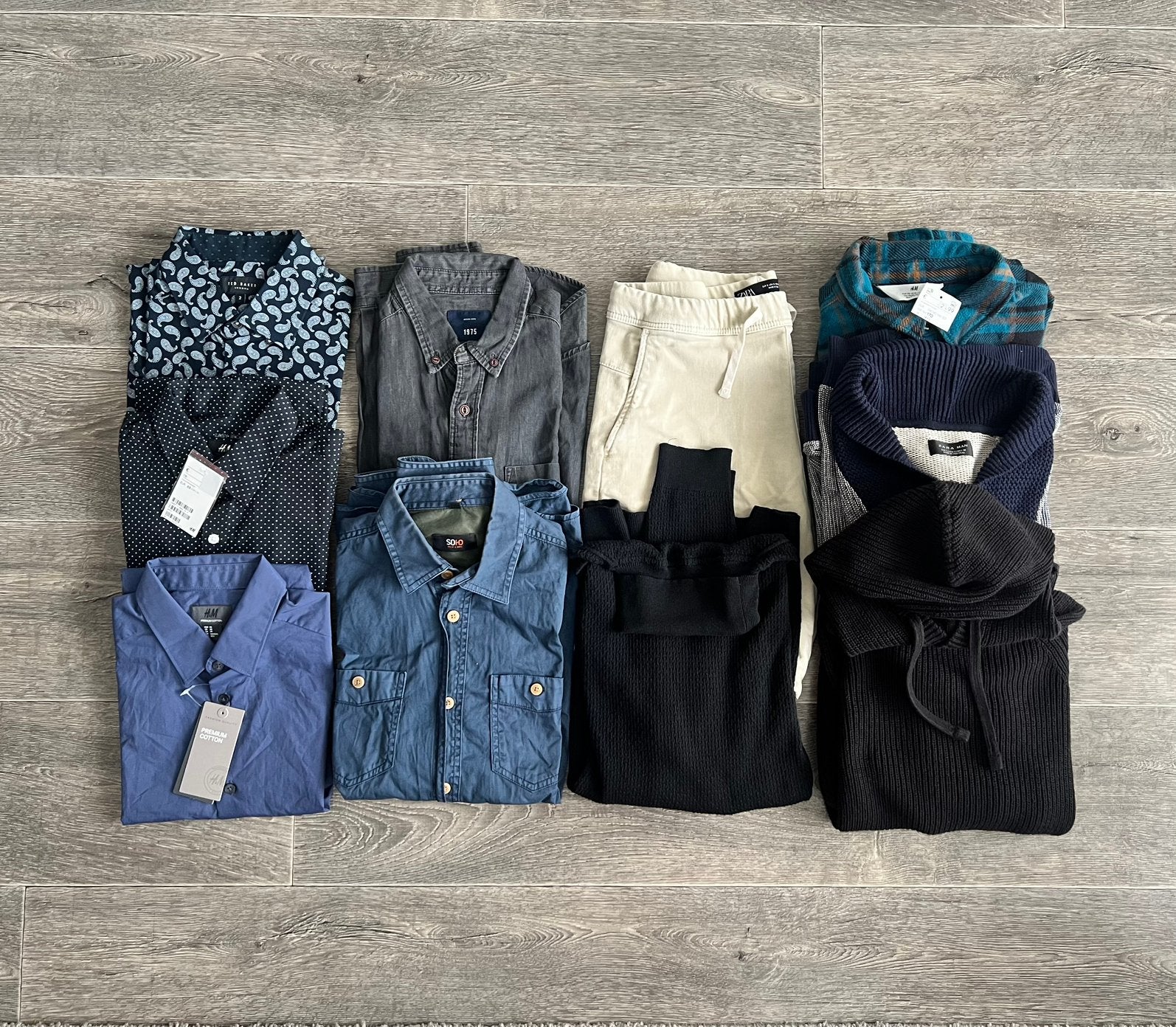Kledingpakket heren ( o.a. H&M & Zara ) maat XS / S, Ophalen of Verzenden, Zo goed als nieuw, Maat 46 (S) of kleiner