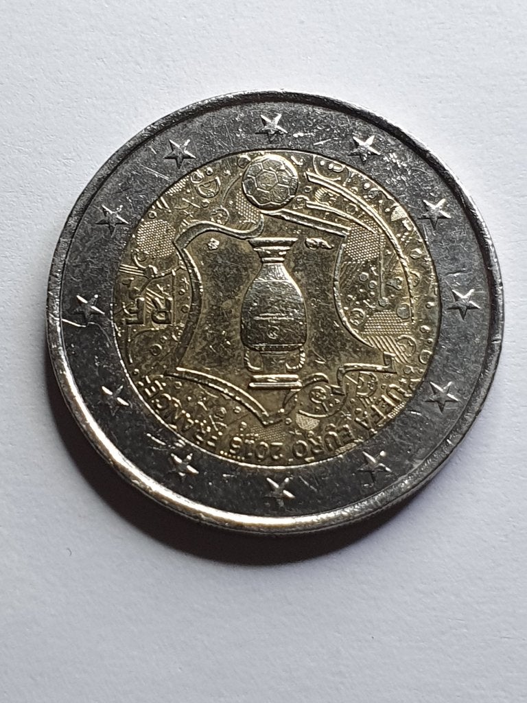 2 Euro Frankrijk - EK Voetbal 2015, Postzegels en Munten, Ophalen of Verzenden, Frankrijk, 2 euro, Losse munt