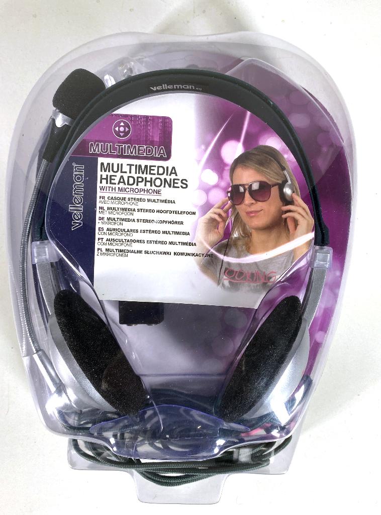 Velleman koptelefoon/headset HSM7 nieuw, Ophalen, Nieuw, Bedraad, Velleman