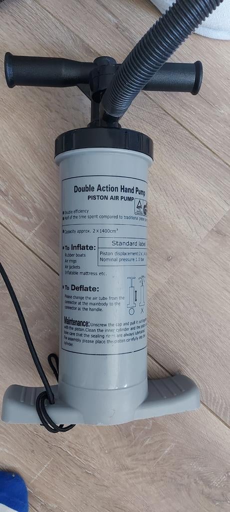 OZONE Dubbelwerkende Handpomp met Manometer, Ophalen of Verzenden, Gebruikt