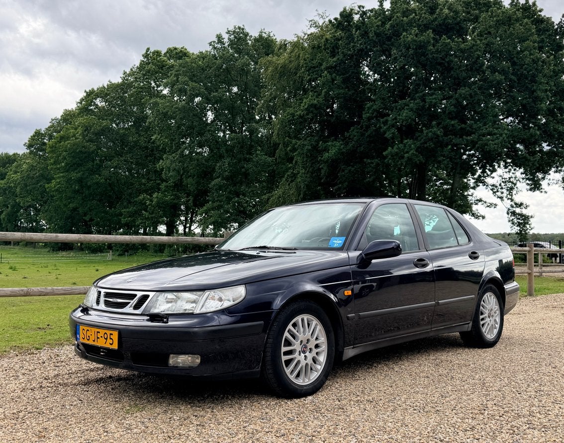 Saab 9-5 2.3 T AUT 1997 youngtimer, Auto's, Saab, Particulier, Saab 9-5, Benzine, Sedan, Automaat, Origineel Nederlands, Blauw