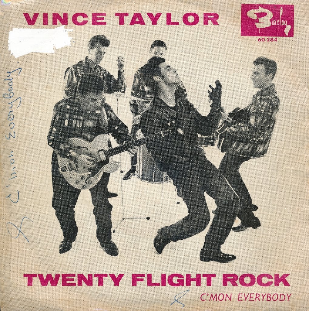 248 Vince Taylor - Twenty flight rock (1961), Ophalen of Verzenden, Gebruikt, 7 inch, Pop