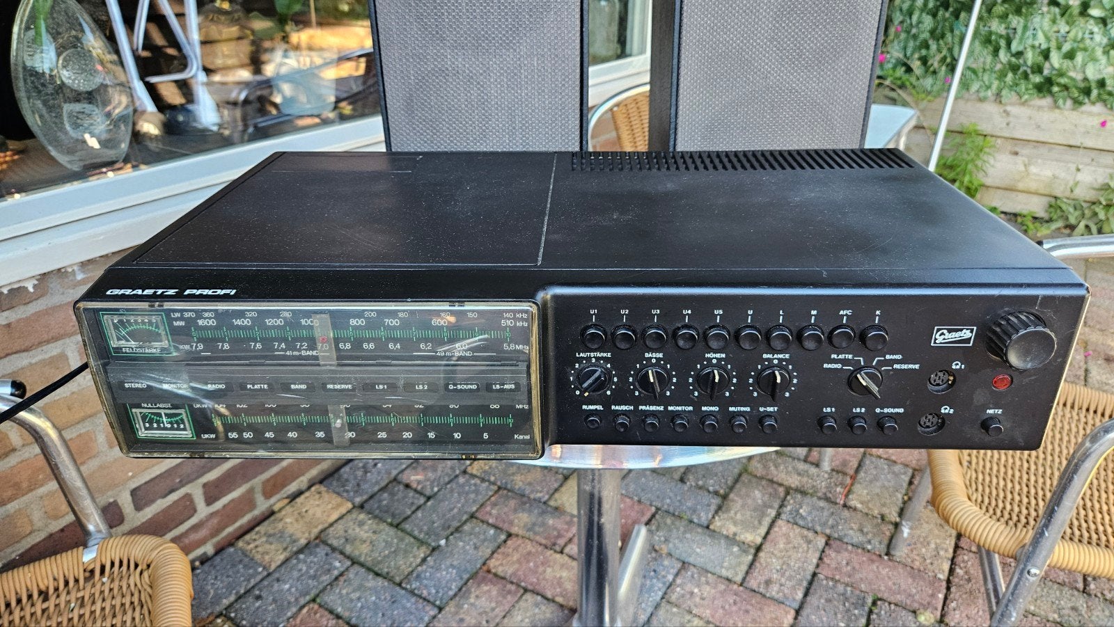 GRAETZ PROFI TYPE 306 STEREO  ONTVANGER VINTAGE ZIE BESCHRIJ, Ophalen, Gebruikt
