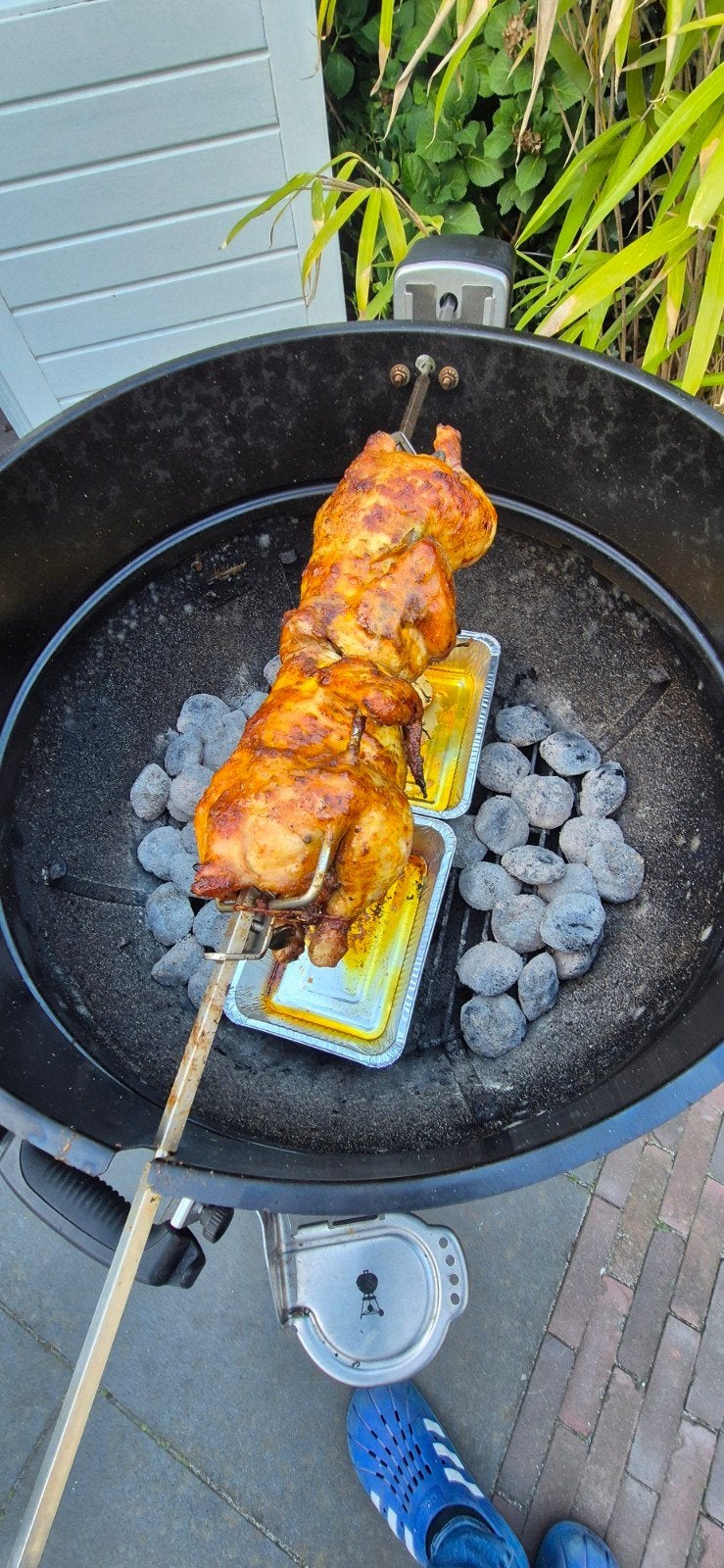 Originele Weber rotisserie 57cm - Zo goed als nieuw, Tuin en Terras, Barbecue-accessoires, Ophalen, Zo goed als nieuw, Weber