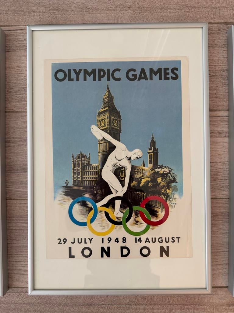 Olympische Spelen posters (30 x 45 cm), Met lijst, Ophalen of Verzenden, Sport, A1 t/m A3