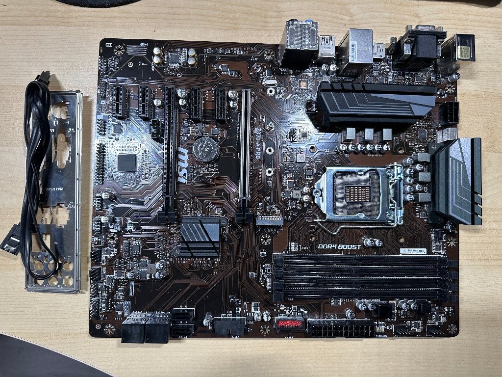 MSI Z370-A PRO moederbord, Computers en Software, Moederborden, Gebruikt, Intel, DDR4, Ophalen of Verzenden