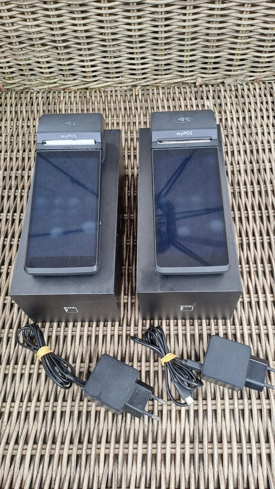 2x MyPOS betaalterminal met opladers, Ophalen of Verzenden