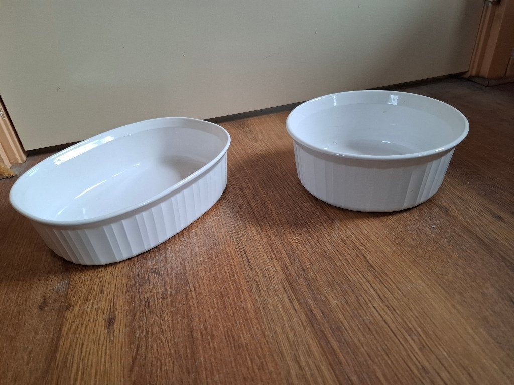 Ovenschalen Corning ware, Ophalen of Verzenden, Steen/keramiek, Wit, Overige typen