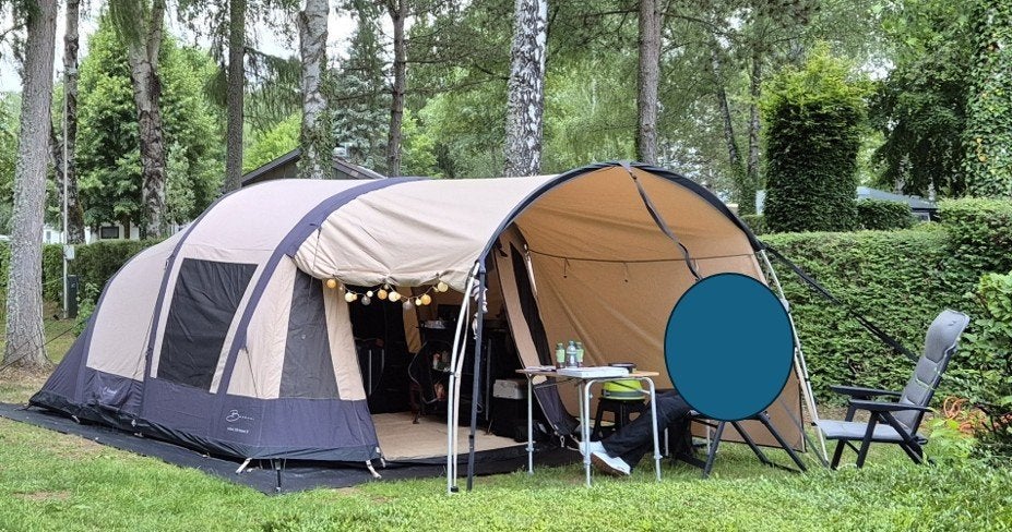 oppomptent Bardani AirWave 300 deluxe tc 2023, Caravans en Kamperen, Tenten, Ophalen, Zo goed als nieuw, Tot en met 4