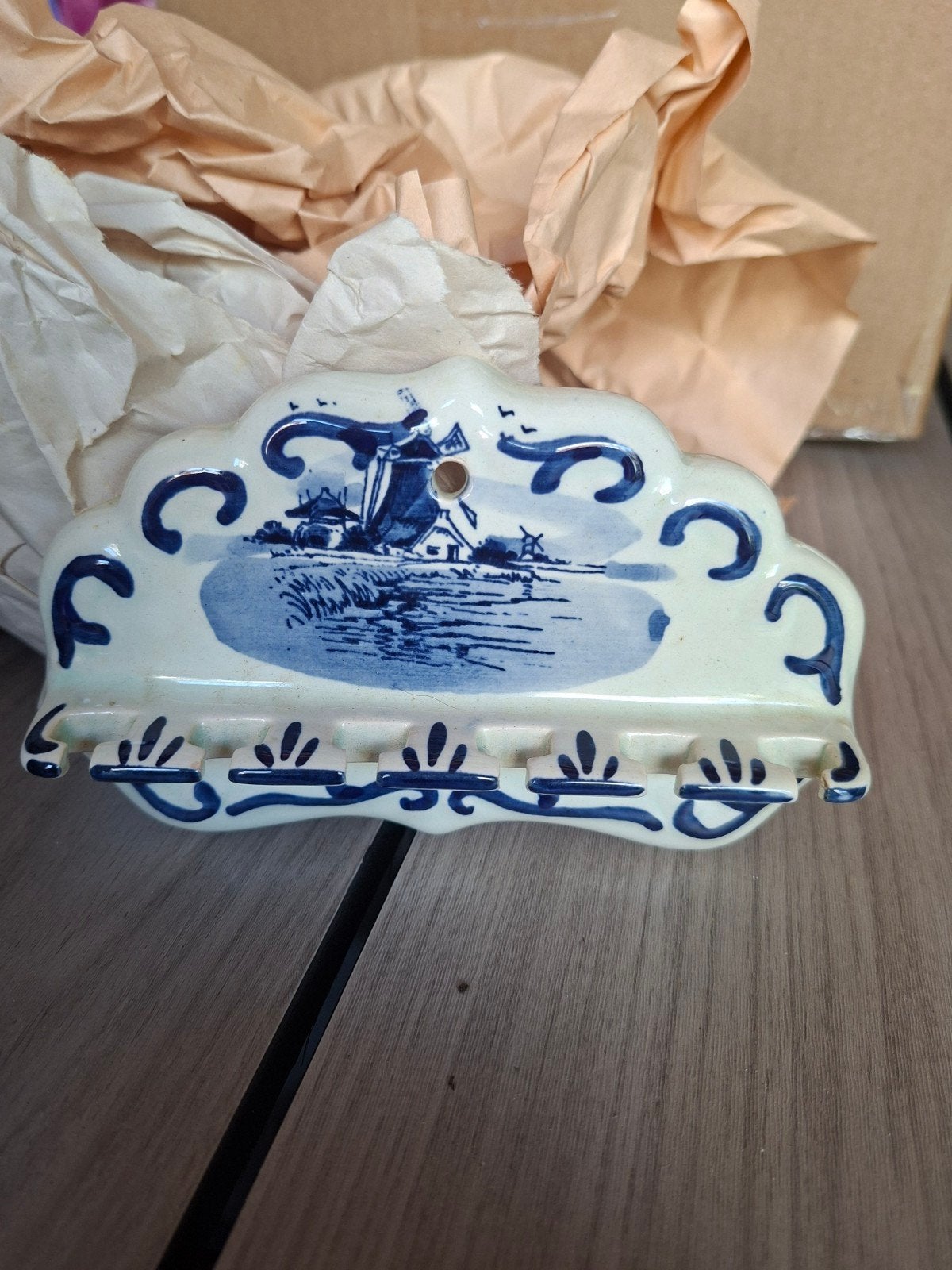 lepeltjes rek delfts blue, Antiek en Kunst, Ophalen