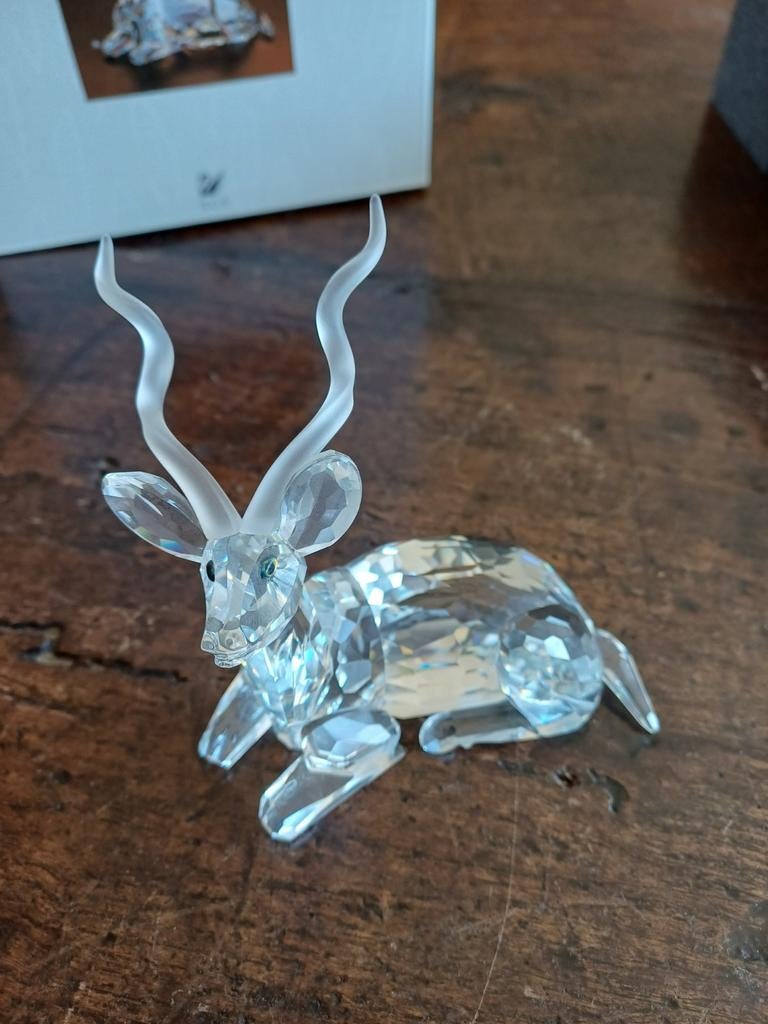 Swarovski Kristal Kudu Antilope Figuur, Ophalen of Verzenden, Zo goed als nieuw, Figuurtje