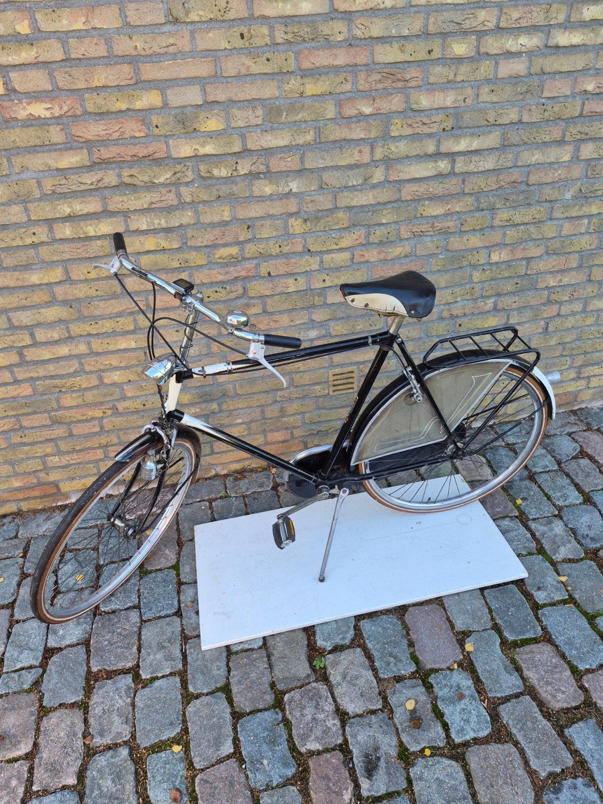 Gazelle herenfiets 3 versnellingen,  velgremmen, Ophalen, Velgrem, Jaren '50, 55 tot 59 cm