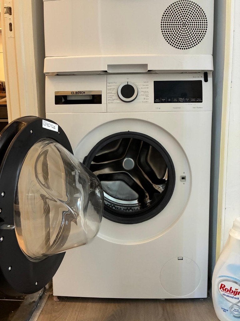 Bosch wasmachine in nieuwstaat, Ophalen, 1200 tot 1600 toeren, Minder dan 85 cm, 8 tot 10 kg