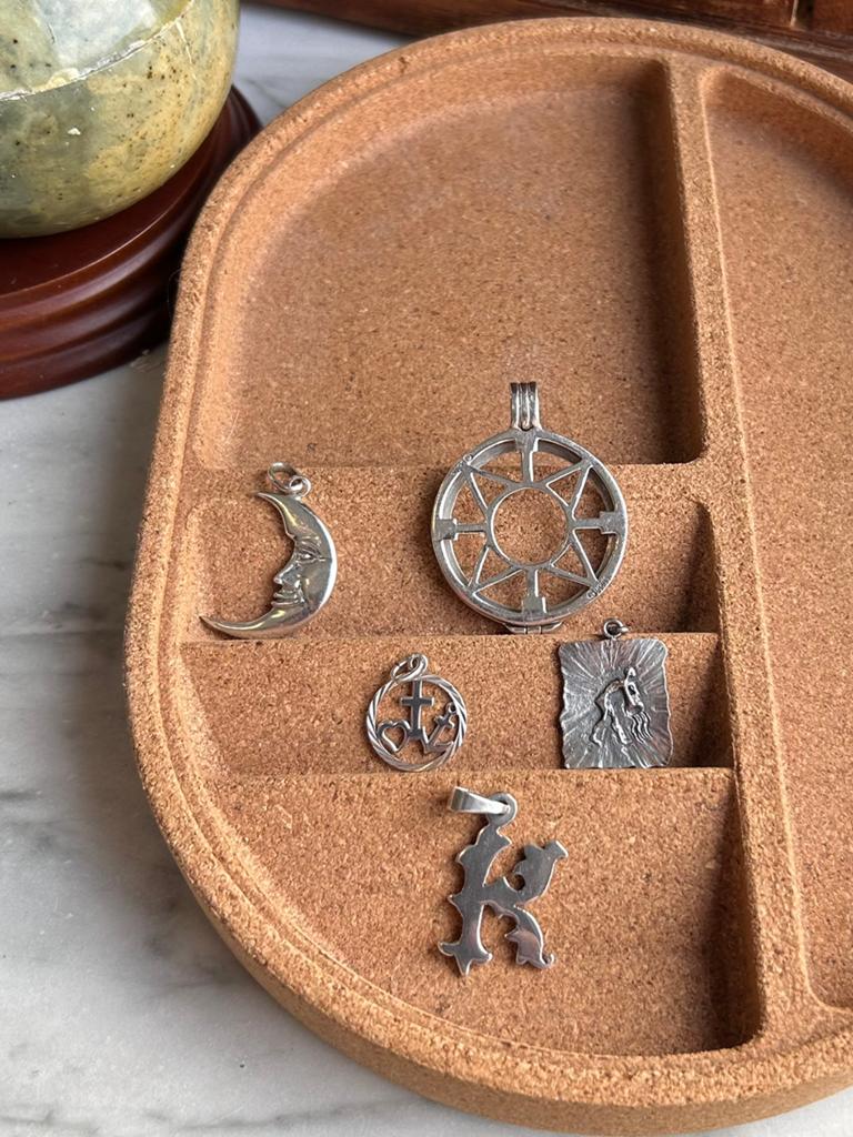 Lot van verschillende zilveren hangers, sterling, 925, 835, Ophalen of Verzenden, Gebruikt, Zilver, Overige voorstellingen