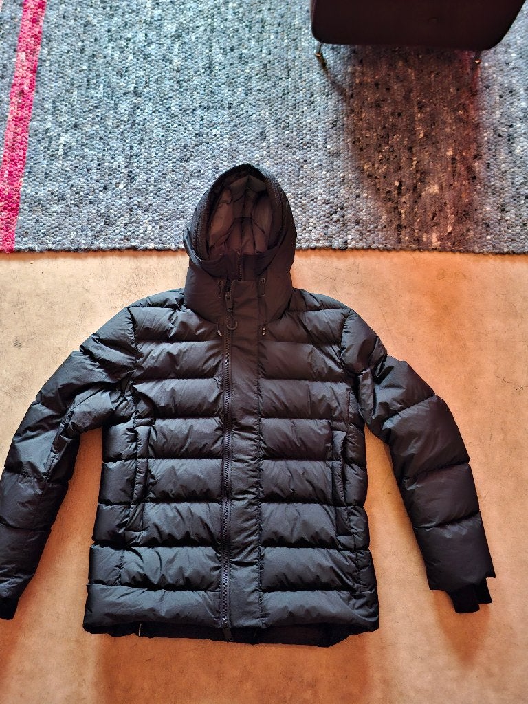 Krakatau Puffer Winterjas Zwart XL Nieuwstaat winter jas, Verzenden, Zwart, Maat 46/48 (XL) of groter, Zo goed als nieuw