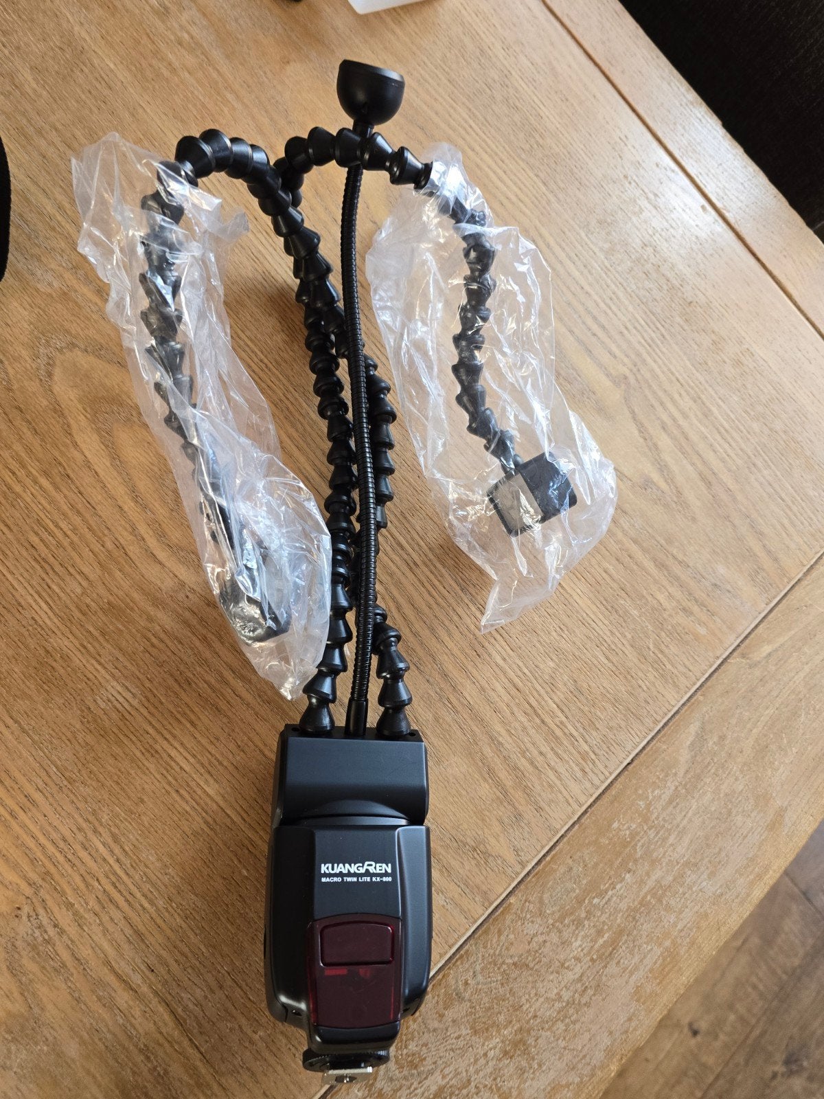 Kuangren Macro Twin Lite KX-800 flitser voor macrofotografie, Audio, Tv en Foto, Overige merken, LCD-scherm, Nieuw, Ophalen of Verzenden
