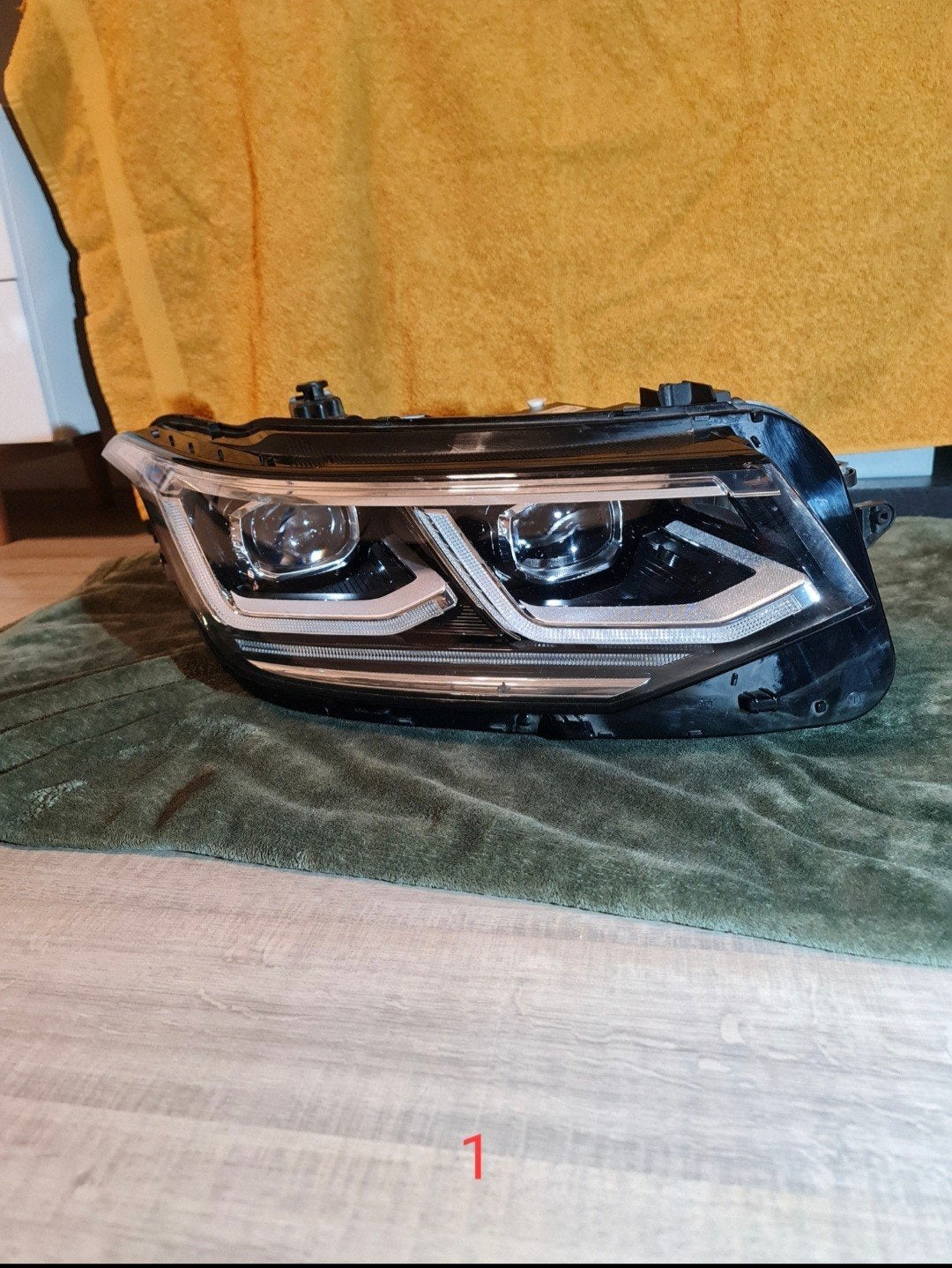 VOLKSWAGEN TIGUAN KOPLAMP RECHTS  FULL LED MATRIX IQ, Ophalen of Verzenden, Gebruikt, Volkswagen