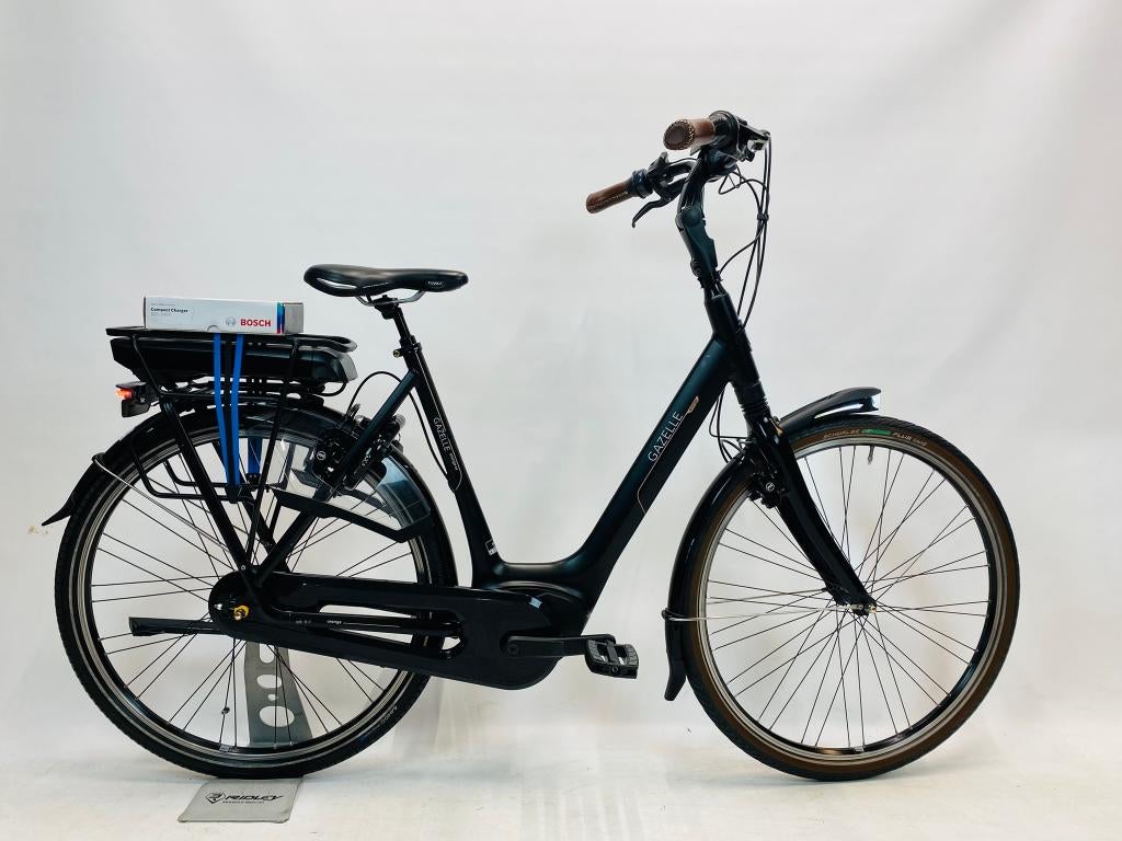 GAZELLE OrangeC8+ Ebike L-57cm – Accu 400WH –, Fietsen en Brommers, Fietsen | Dames | Damesfietsen, Gebruikt, Velgrem, Versnellingen