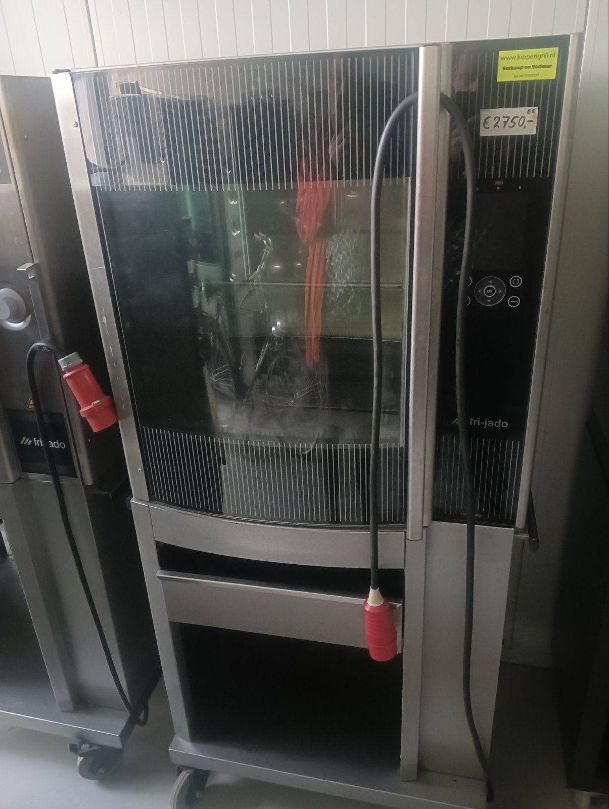 kippengrill,zgan,capaciteit,25 kippen,op 380v,zgan,topgrill!, Gebruikt, -frijado, -, Ophalen of Verzenden