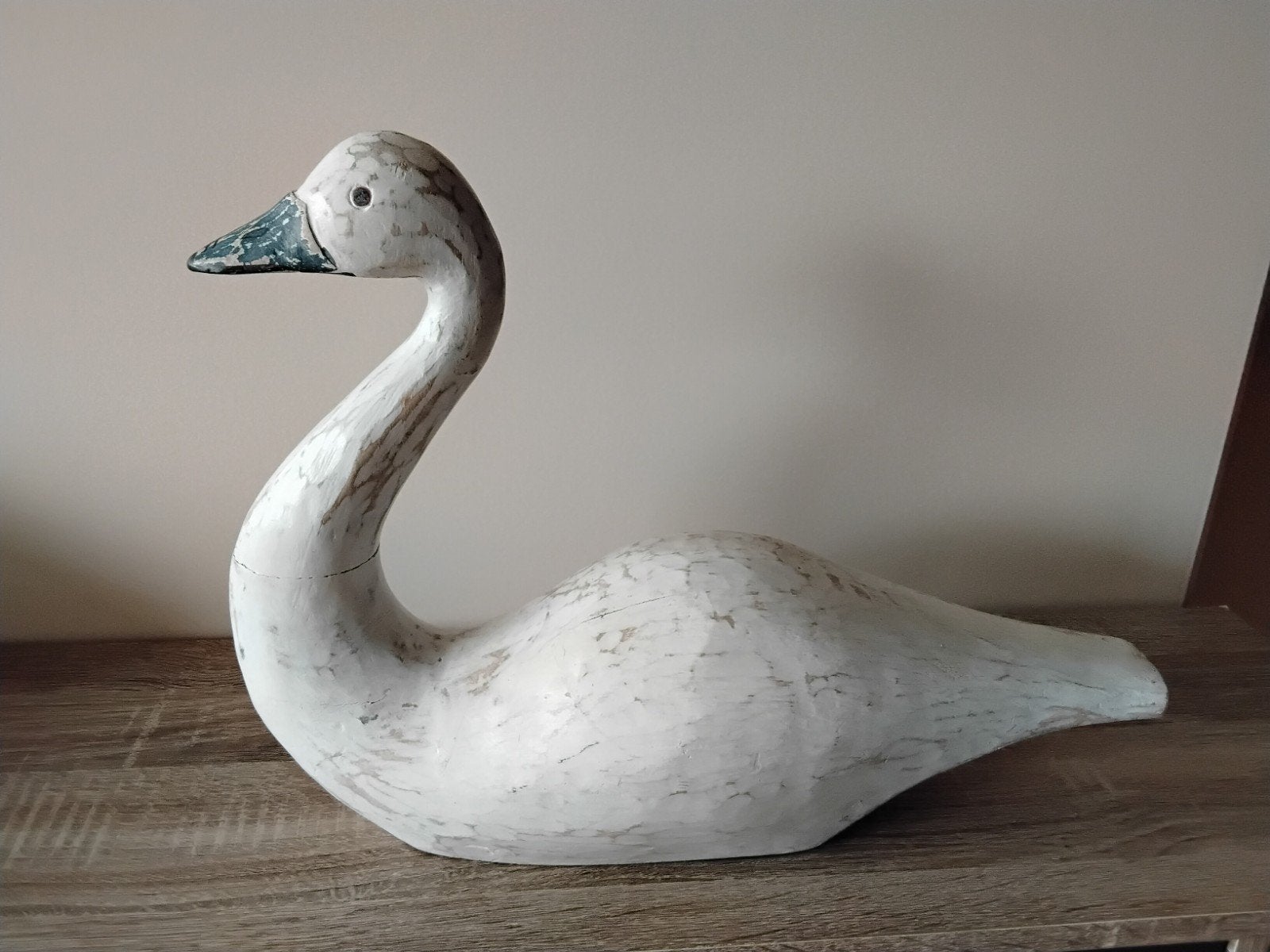 decoratieve houten eend/vogel, Ophalen, Zo goed als nieuw