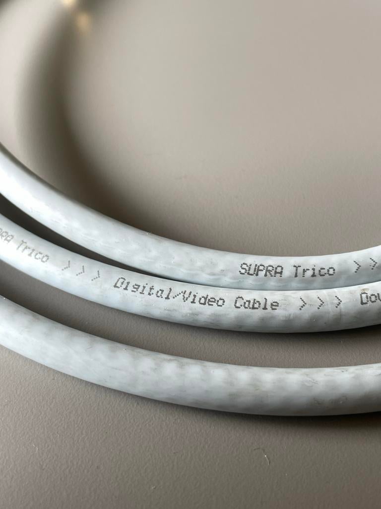 SUPRA Trico Digital/Video Kabel - Hoogwaardige Kwaliteit, Audio, Tv en Foto, Audiokabels en Televisiekabels, Ophalen of Verzenden