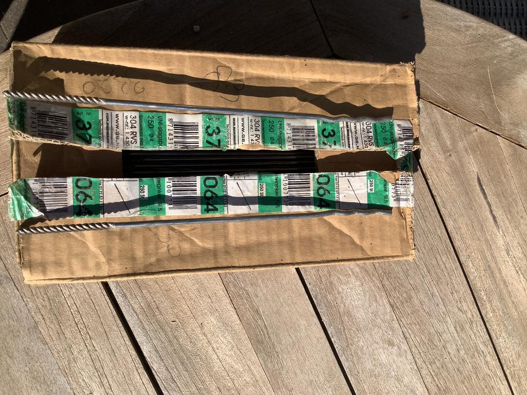 Slagspouwanker RVS 250x4 mm - Nieuw, 250 mm of meer, Overige typen, Nieuw, Ophalen of Verzenden