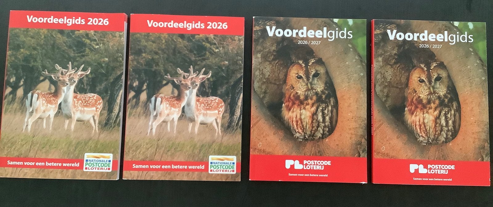 4x Postcodeloterij korting bonnen voordeelgids 2026 2027, Drie personen of meer, Kortingsbon