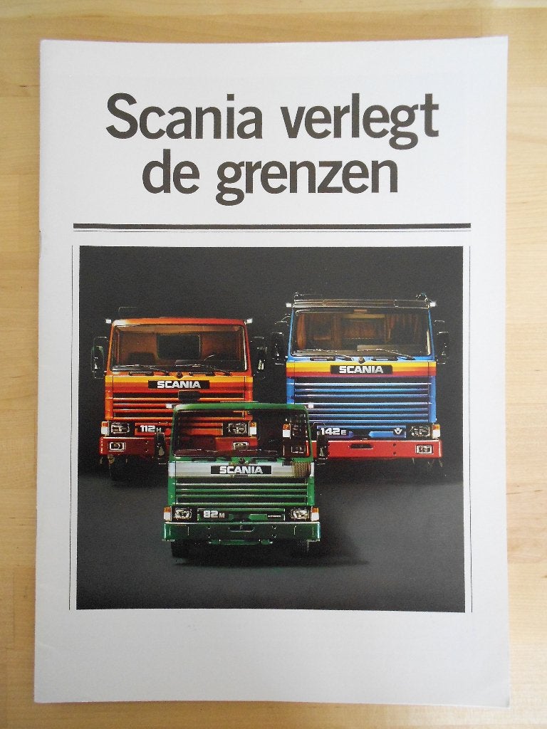 Scania 142 112 82 Front Brochure 1981 R142 R112, Ophalen of Verzenden, Zo goed als nieuw, Overige merken, Scania