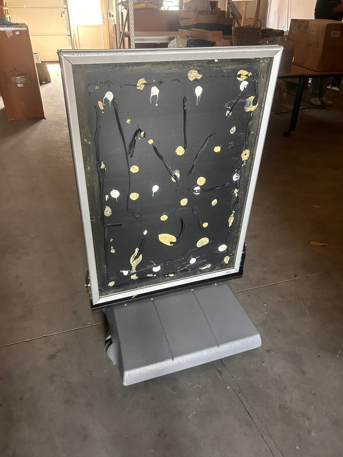 Stoepbord / Reclamebord 105 x 75 cm – Verrijdbaar, Reclamebord, Gebruikt, Ophalen of Verzenden, X