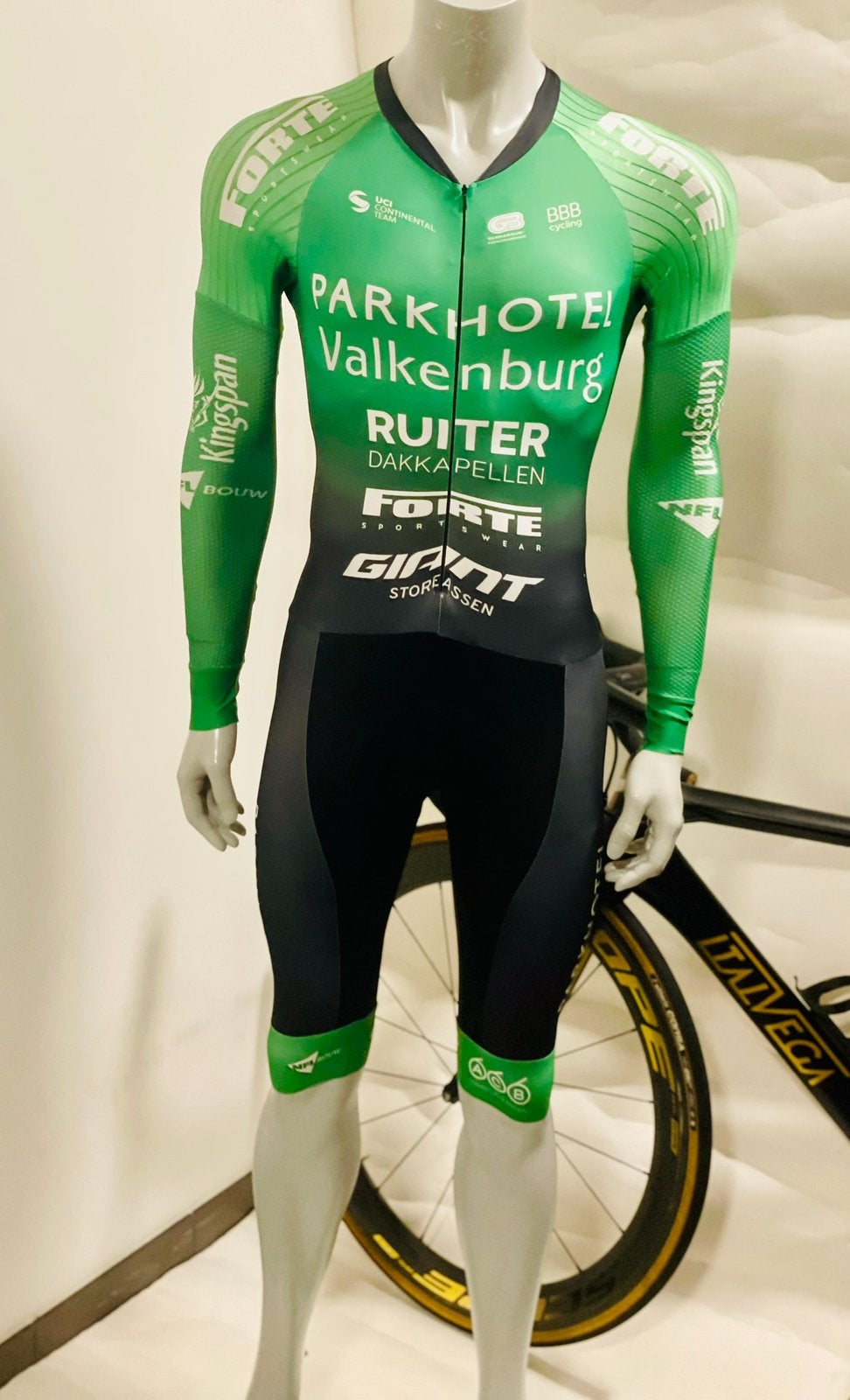 Wielrenkleding wielrenpak snelpak tijdritpak speedsuit XS, XS, Gebruikt, Heren, Ophalen of Verzenden