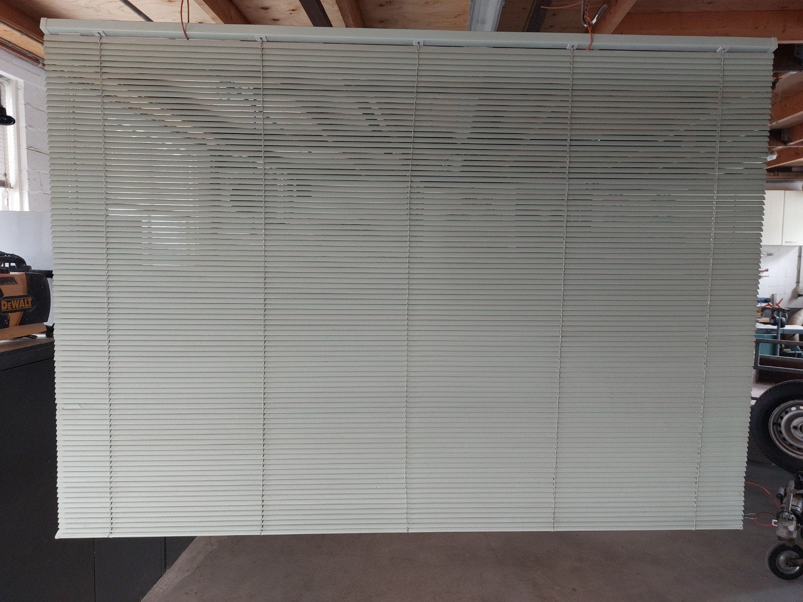 2x Groene Horizontale Jaloezieën - 122x172 cm, Ophalen, Gebruikt, 100 tot 150 cm, 150 tot 200 cm