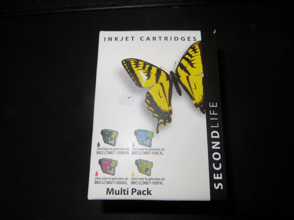 Secondlife Multipack Brother LC 980/1100, Computers en Software, Ophalen of Verzenden, Zo goed als nieuw, Cartridge, Brother (compatibel)