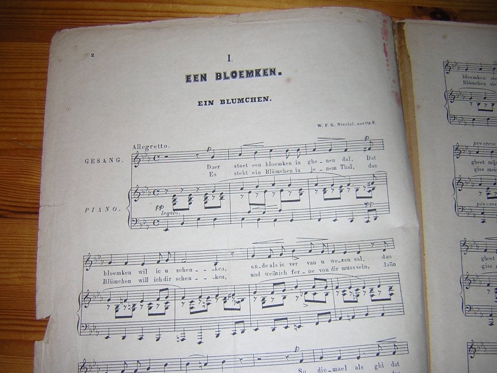 W.f.g. Nicolai, Piano, Gebruikt, Ophalen of Verzenden, Artiest of Componist