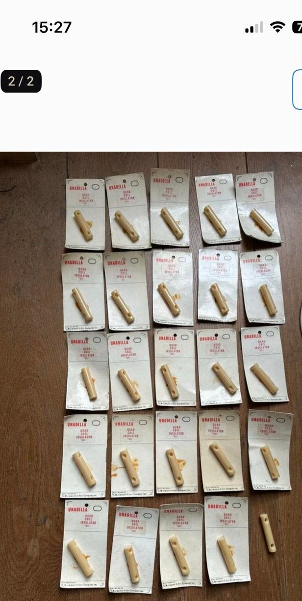 Vintage Unadilla Quad Coil Insulators 25 stuks, Ophalen of Verzenden, Nieuw