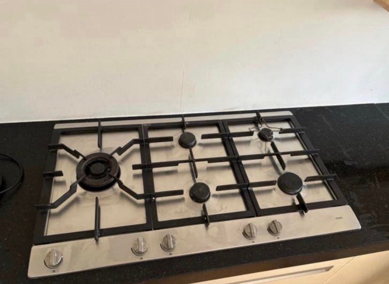 ATAG 90cm Gaskookplaat RVS - 5 Pitten & Wokbrander, Ophalen, Zo goed als nieuw, Inbouw, Gas