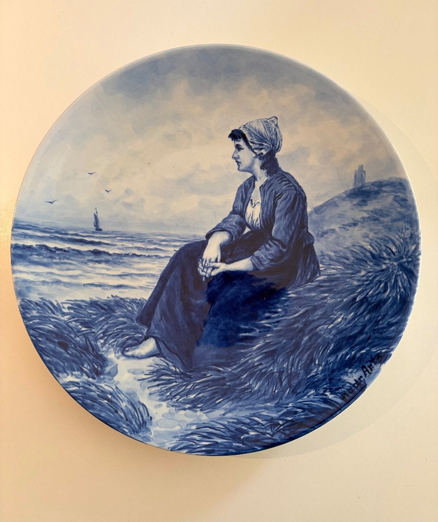 De Porceleyne Fles Blauw Delfts Bord, Antiek en Kunst, Ophalen of Verzenden