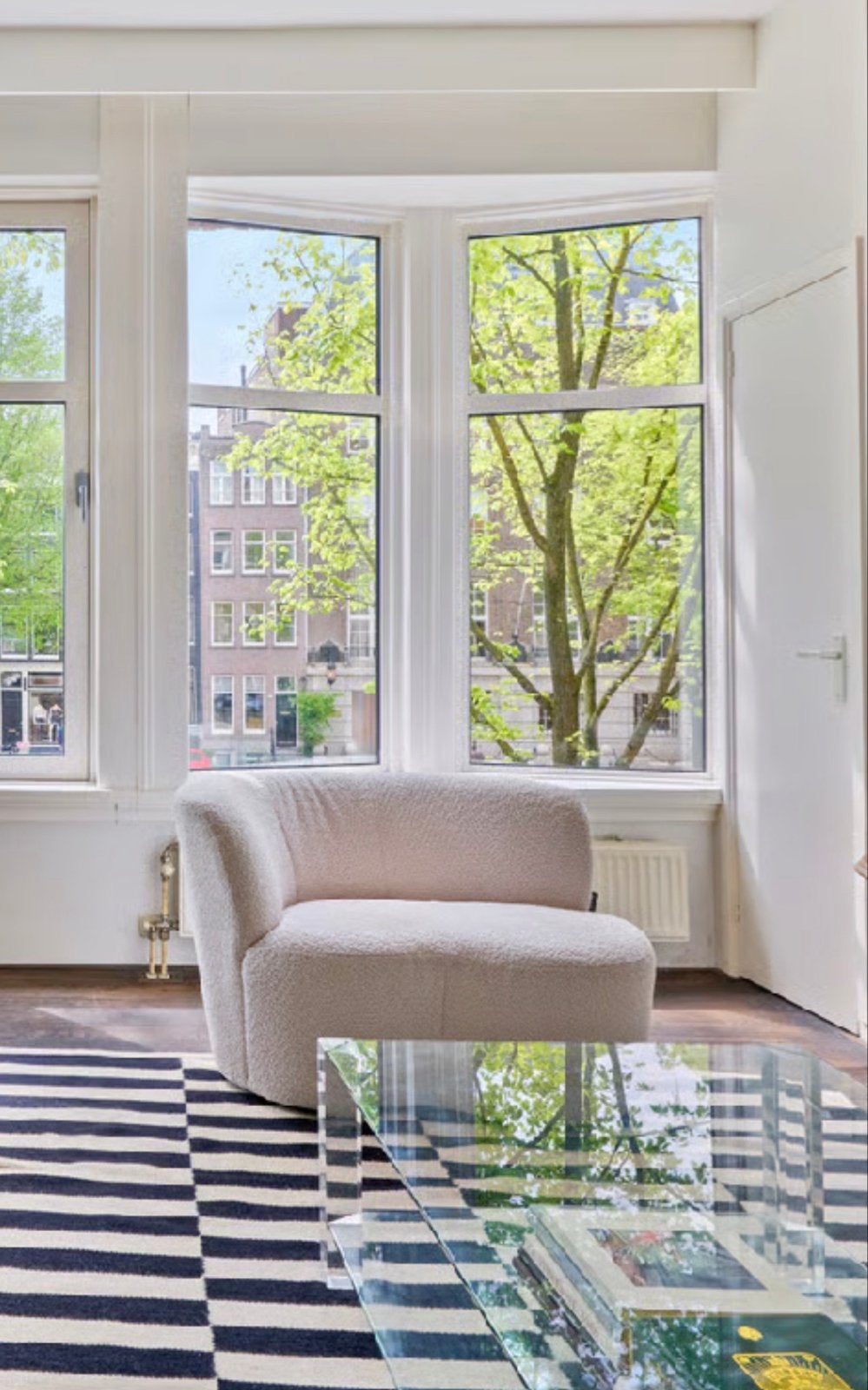 Woood fauteuil Stens creme Karwei - met vlek, Ophalen, Gebruikt, 75 tot 100 cm, Stof