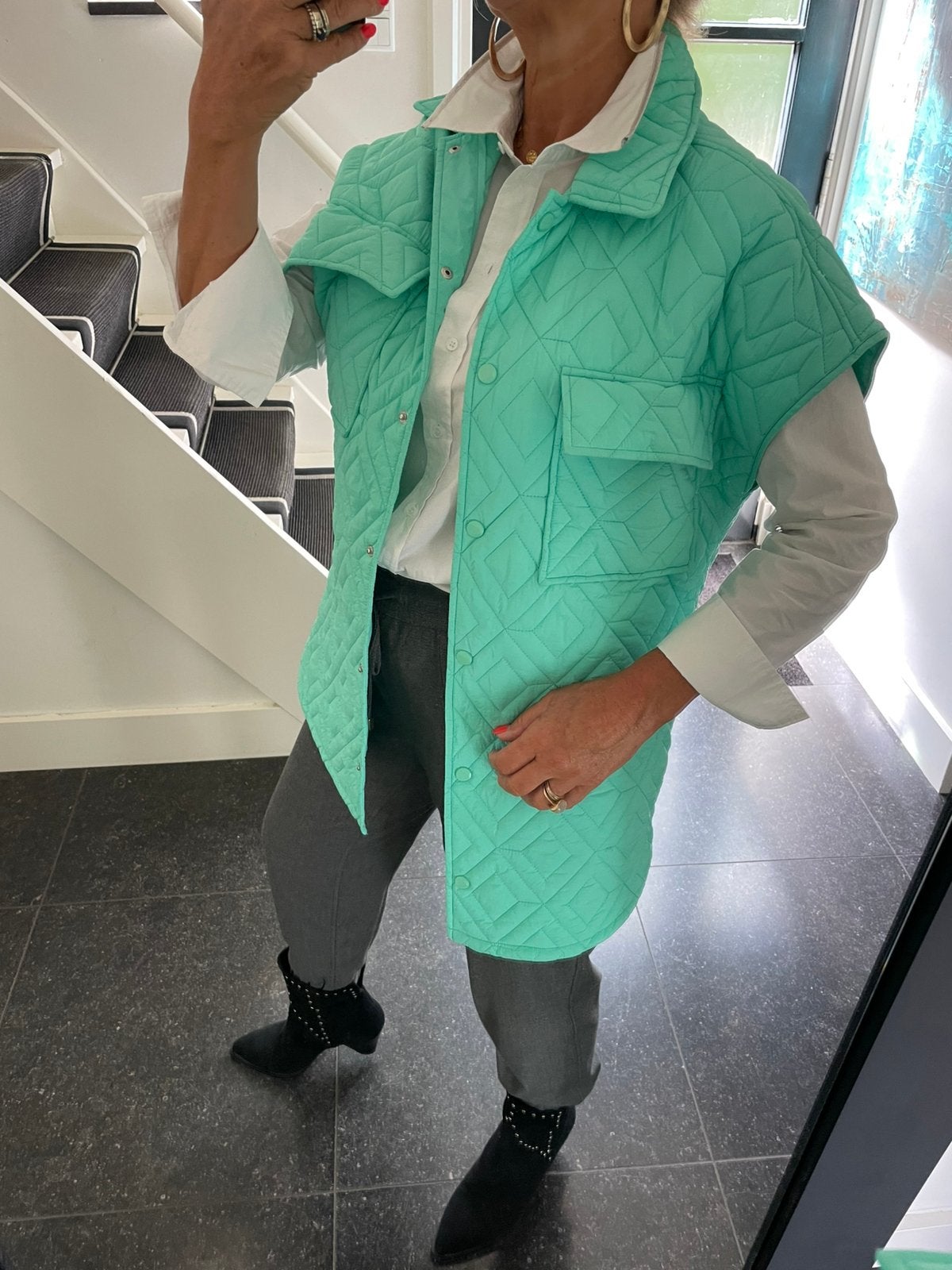 Essentiel Antwerp, hip super leuk gewatteerd vest/jas,TU, Kleding | Dames, Ophalen of Verzenden, Nieuw, Maat 38/40 (M), Overige kleuren