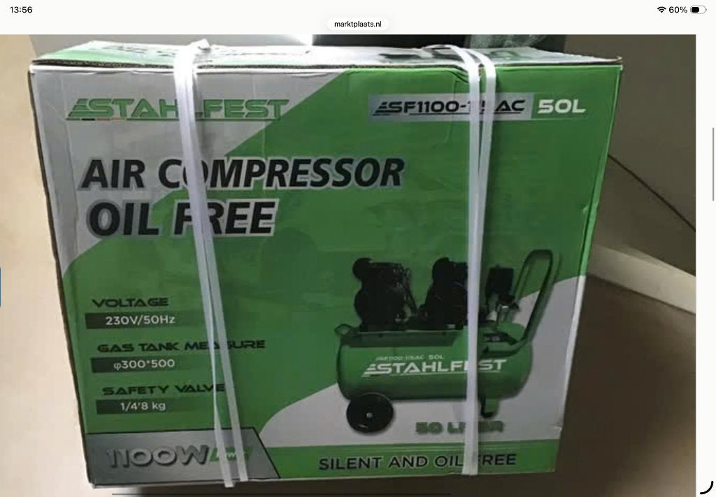 Compressor Stahlfest nieuw. OVERKOMPLEET, Doe-het-zelf en Verbouw, Compressors, Minder dan 25 liter, Ophalen, Nieuw, Minder dan 200 liter/min