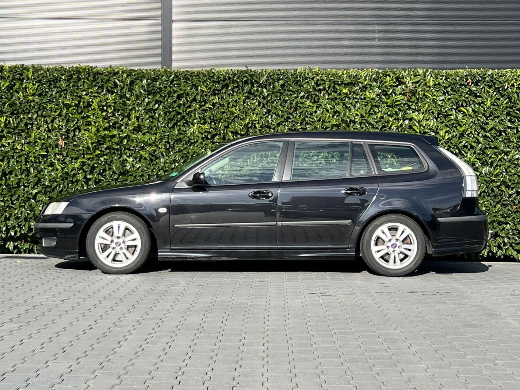Saab 9-3 Sport Estate 2.8 V6 T Aero, LEDER, CLIMATE CONTROL,, Auto's, Gebruikt, Zwart, Leder, 1600 kg
