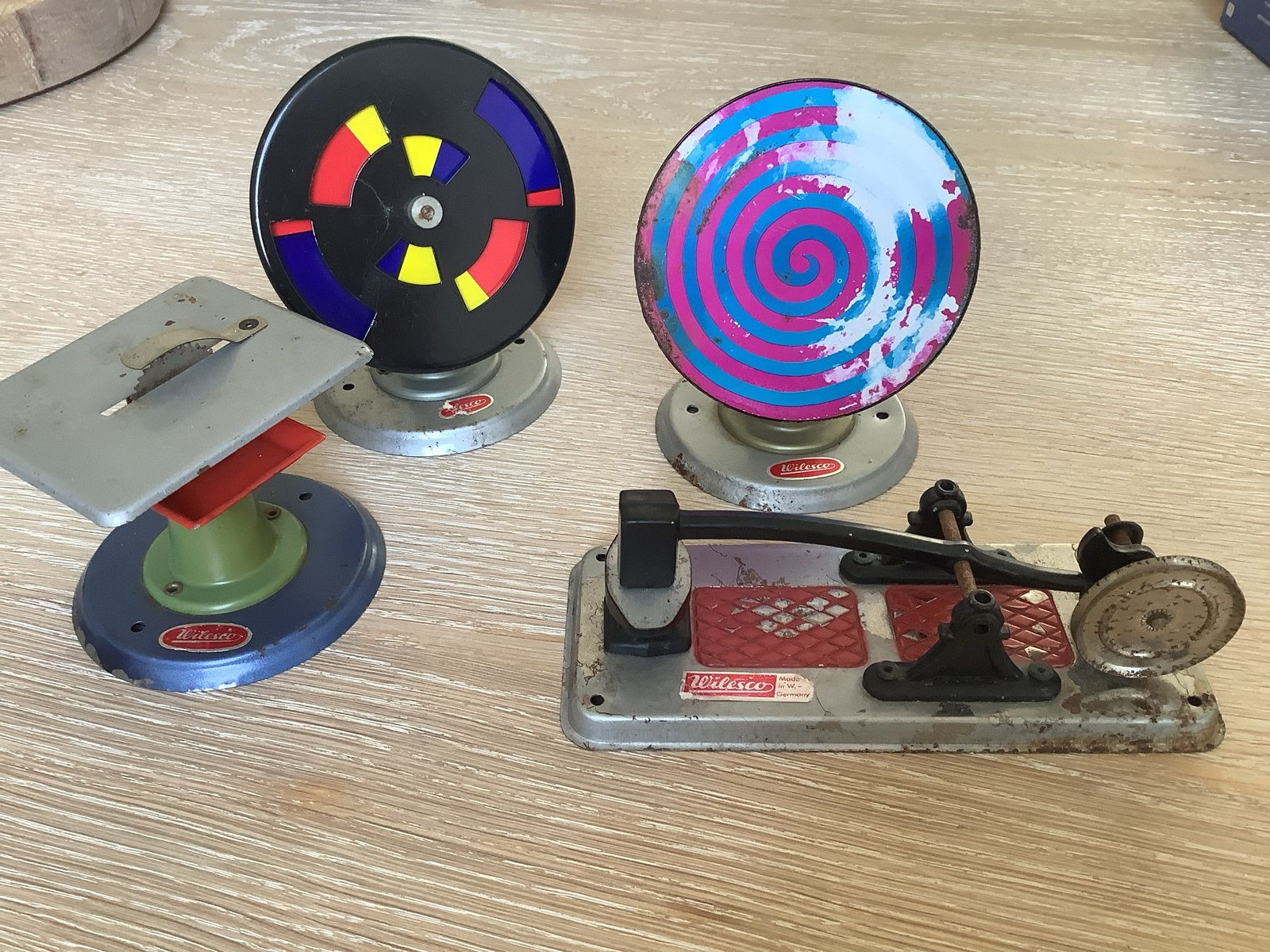Wilesco stoommachine accessoires - Zaag, slijpsteen, dynamo, Ophalen of Verzenden