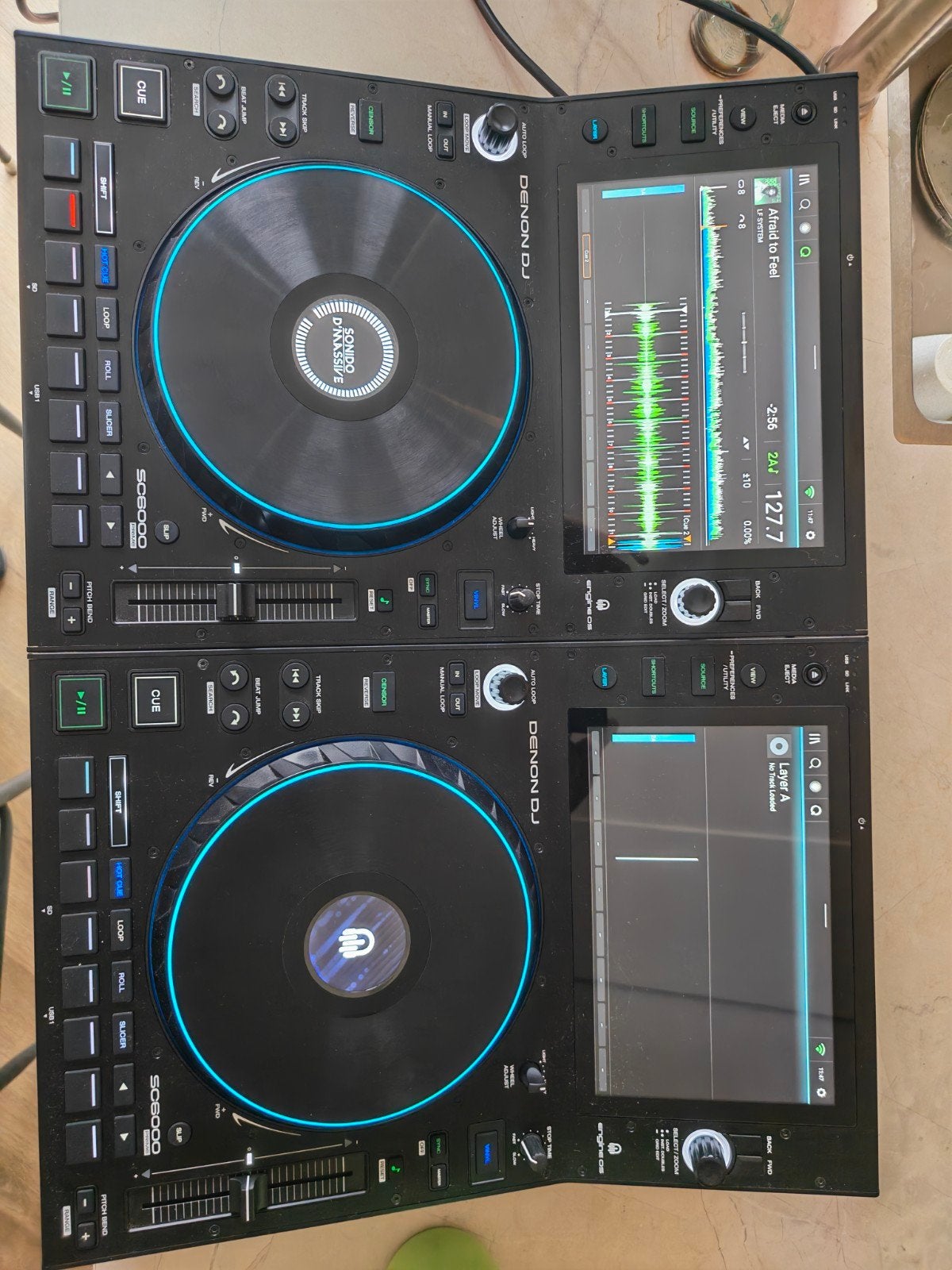 Opruiming! 2x Denon Dj SC6000, Ophalen, Gebruikt, Draaitafel, Denon