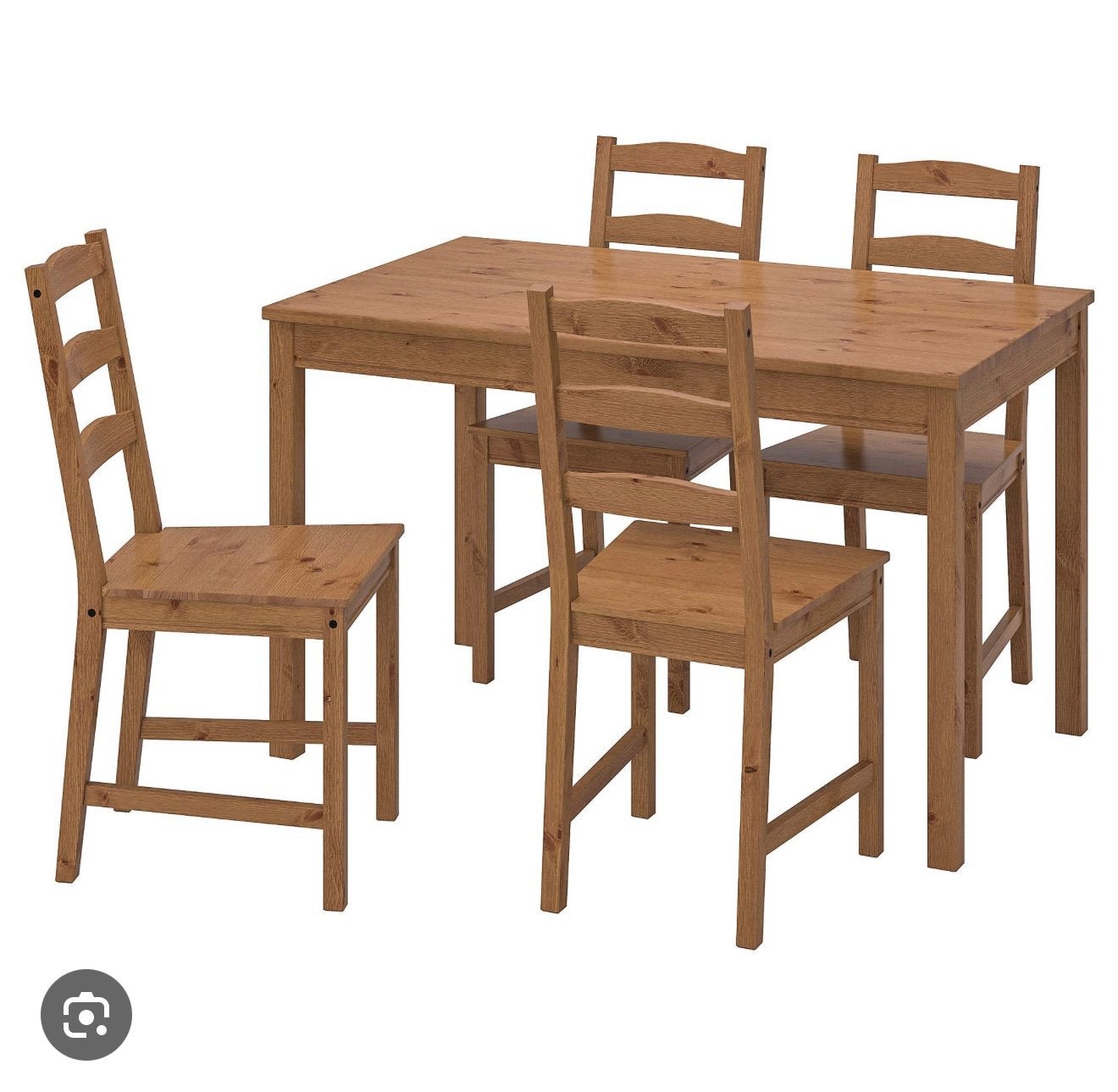 *MOET WEG* IKEA eettafel met 4 stoelen, Ophalen, Gebruikt, 100 tot 150 cm, 50 tot 100 cm