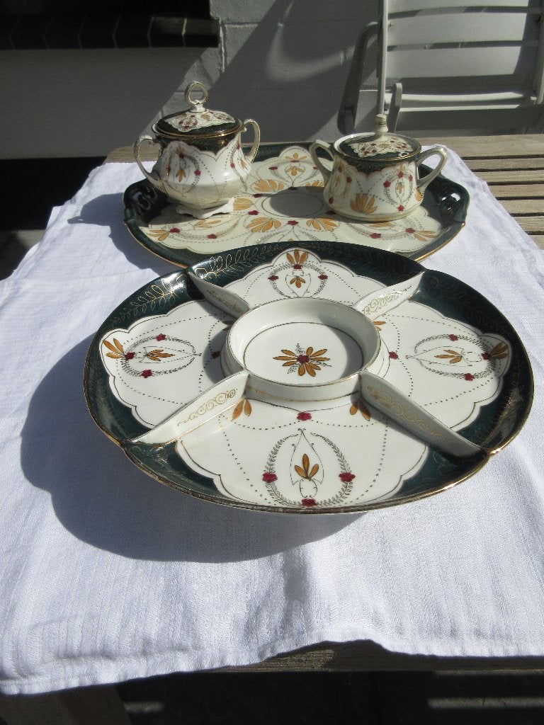 Art Deco / Jugendstil serveerset, C.F.Boseck, Haiden, Verzamelen, Ophalen of Verzenden, Zo goed als nieuw