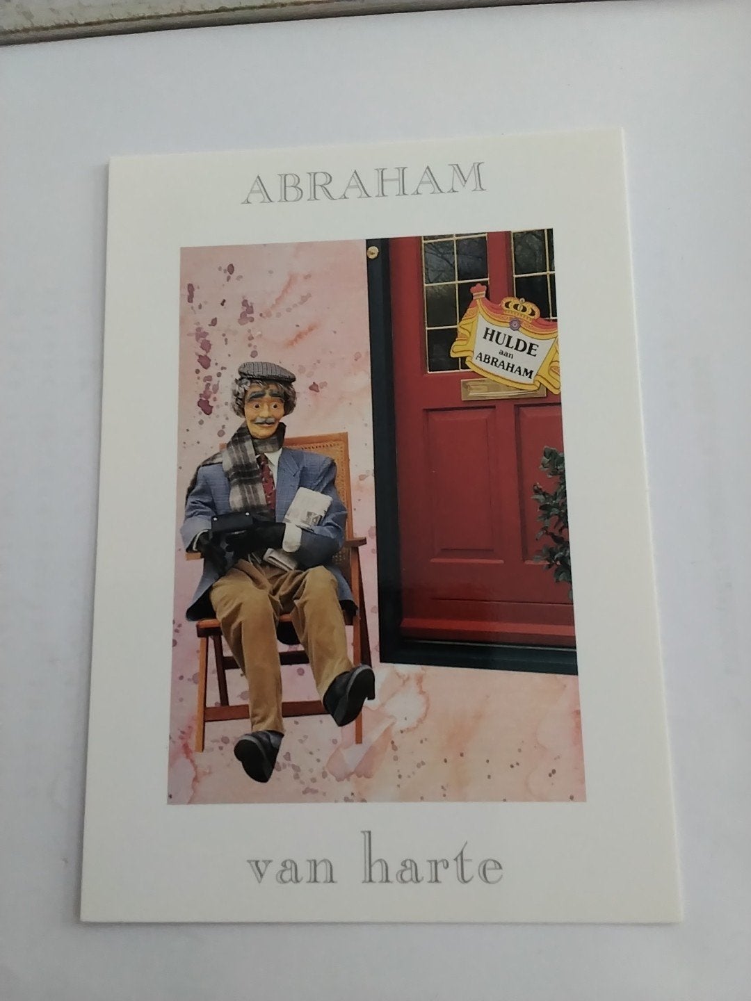 Abraham van Harte Ansichtkaart - Hulde Abraham, Ophalen of Verzenden, 1980 tot heden, Ongelopen