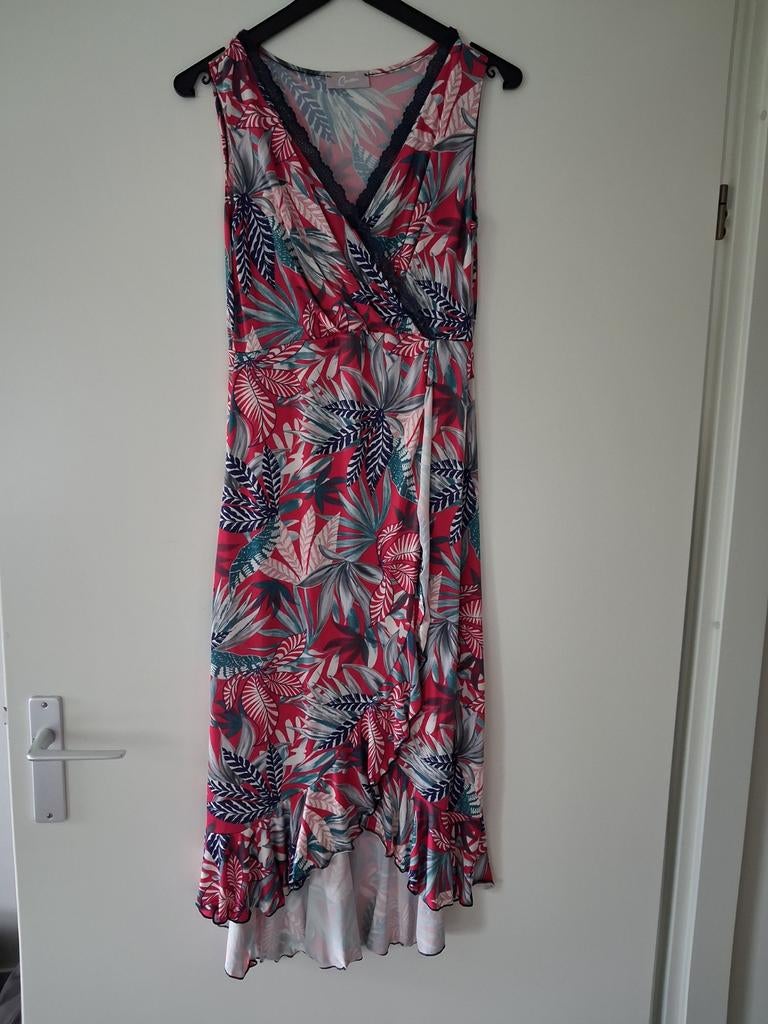 Cams overslagjurk met tropische print, Kleding | Dames, Maat 38/40 (M), Nieuw, Ophalen of Verzenden, Onder de knie