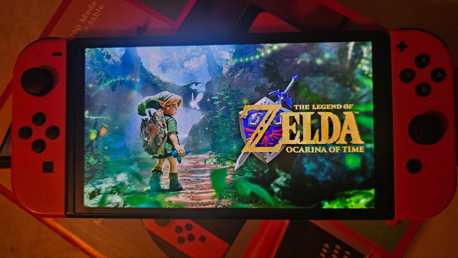 Nintendo Switch OLED Mario Red Edition + 3 games, Switch OLED, Met games, Met 2 controllers, Ophalen of Verzenden