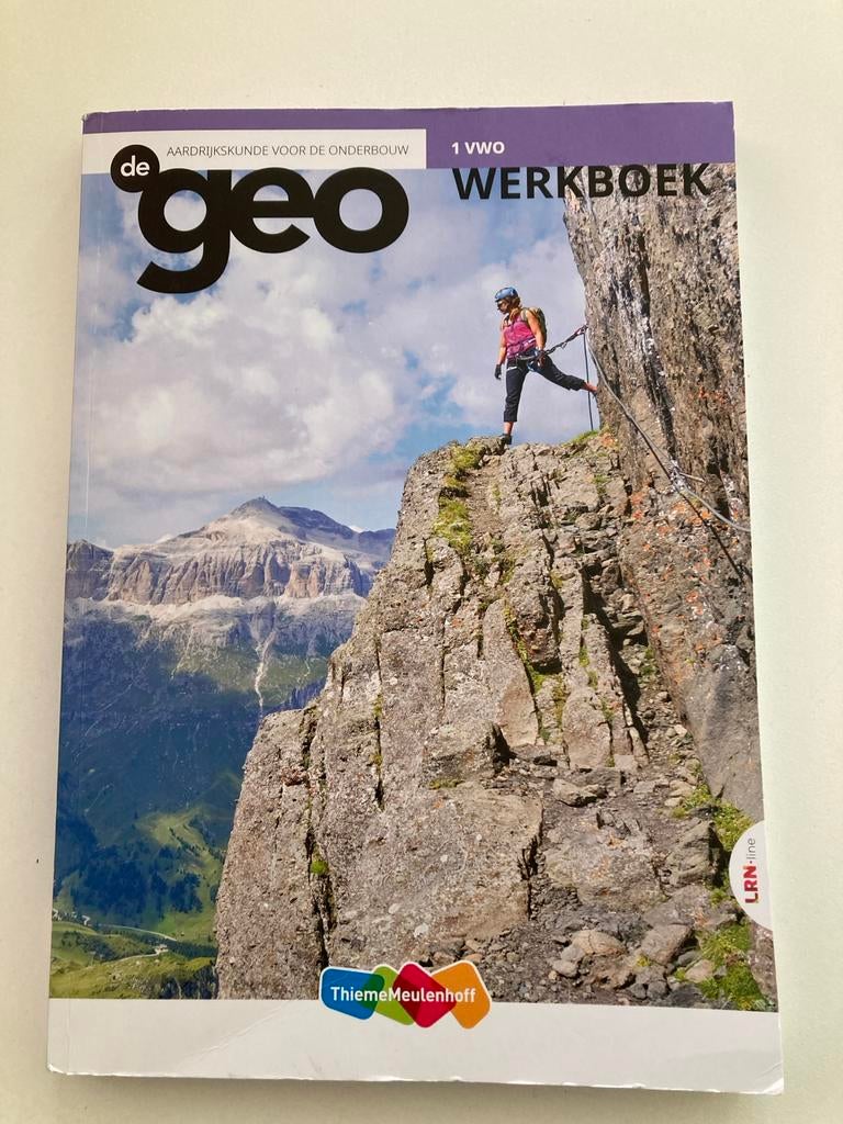 De Geo werkboek aardrijkskunde 1 vwo, Boeken, Ophalen, Nieuw, VWO, Aardrijkskunde